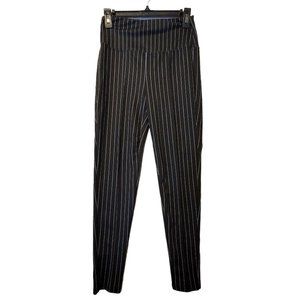 Black And White Striped Stretch Pants Size 3-5 S